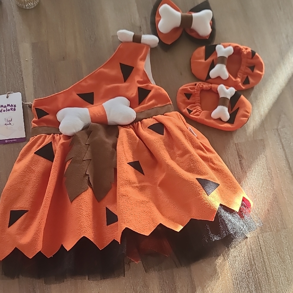 Kids Prehistoric Costume Set with Bone Accents